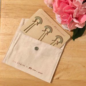 Crystal Pave Fan Pin Set